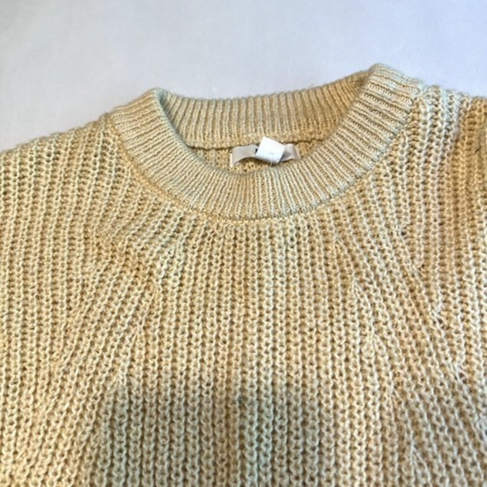 BP. Womens Beige Crew Neck Long‎ Sleeve Knit Pullover Sweater Size M